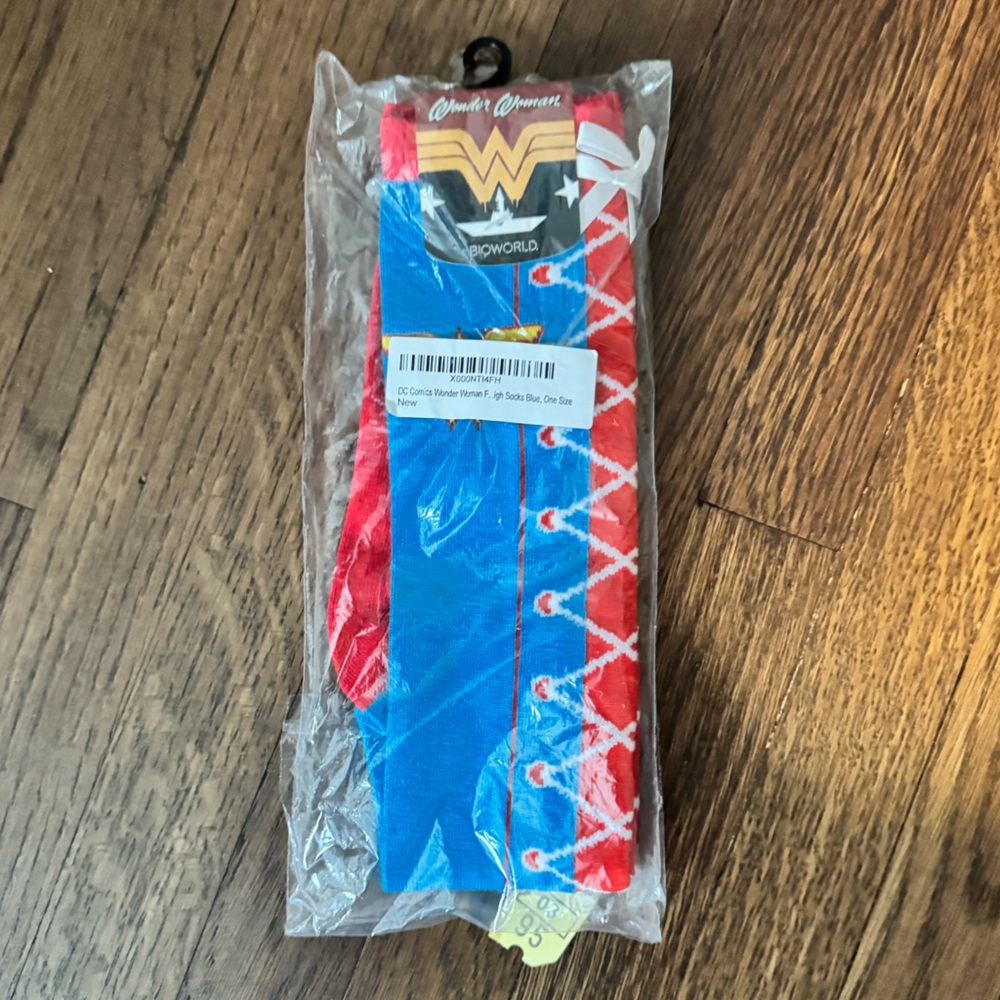 DC comics Wonder Woman knee high socks